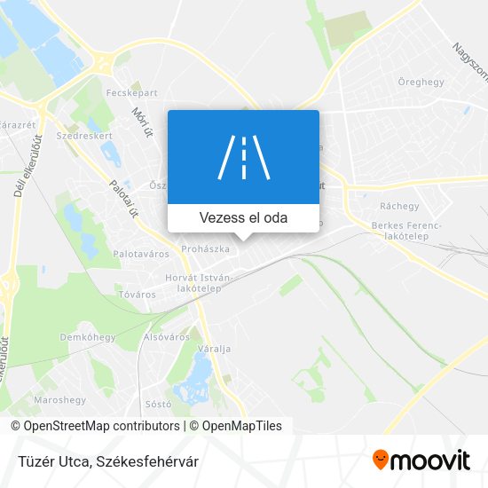 Tüzér Utca térkép