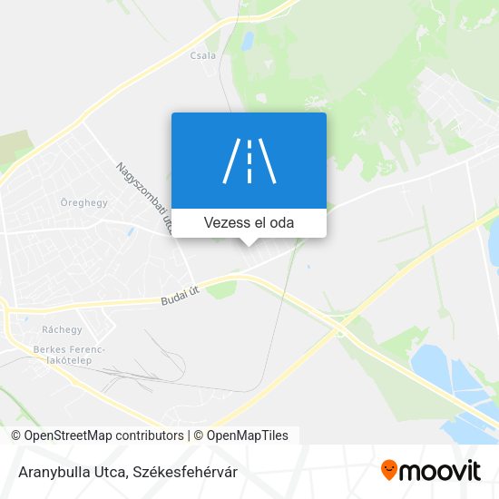 Aranybulla Utca térkép