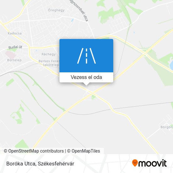 Boróka Utca térkép