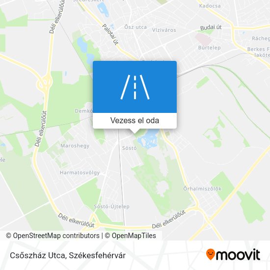 Csőszház Utca térkép