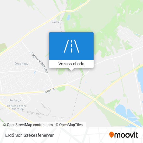 Erdő Sor térkép