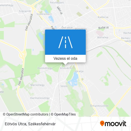 Eötvös Utca térkép