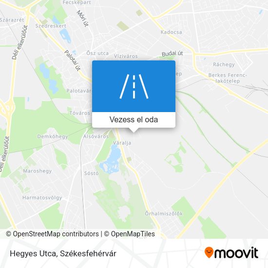 Hegyes Utca térkép