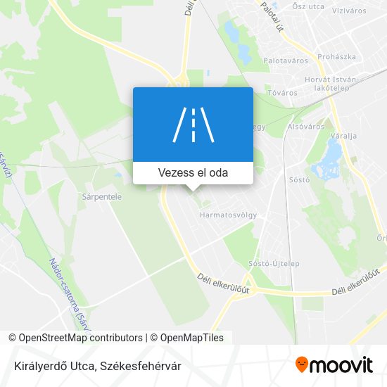 Királyerdő Utca térkép