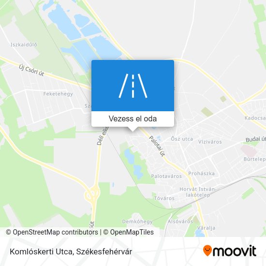 Komlóskerti Utca térkép