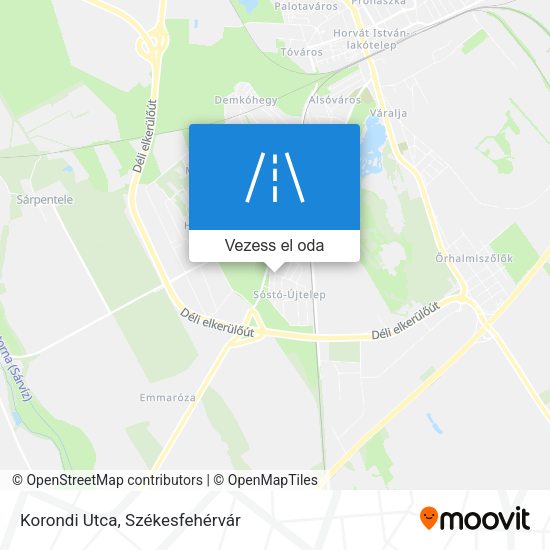 Korondi Utca térkép