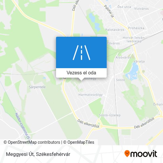 Meggyesi Út térkép