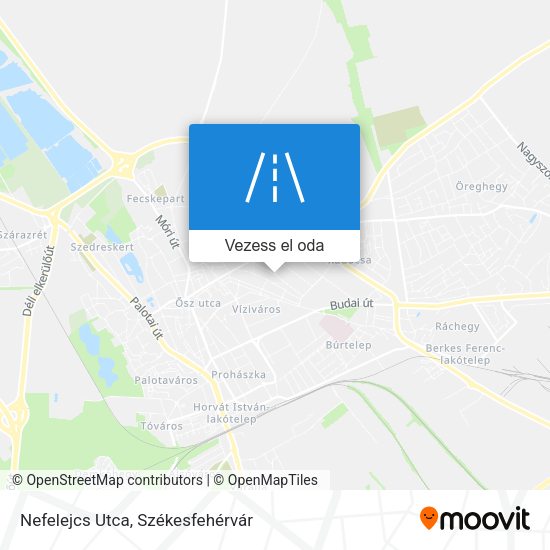 Nefelejcs Utca térkép