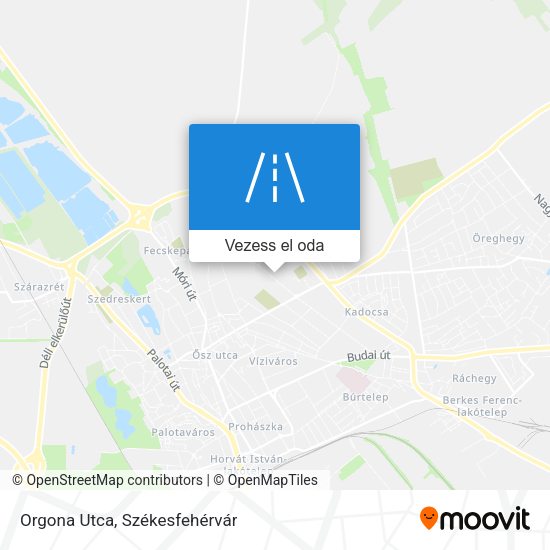Orgona Utca térkép