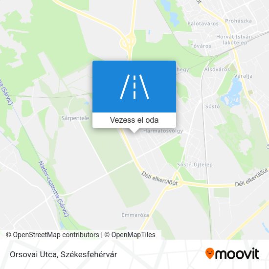 Orsovai Utca térkép