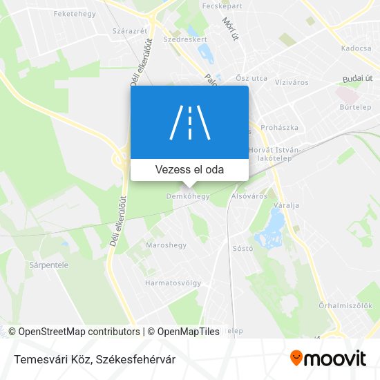 Temesvári Köz térkép