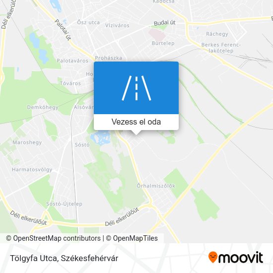 Tölgyfa Utca térkép
