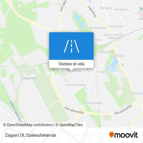 Zágoni Út térkép