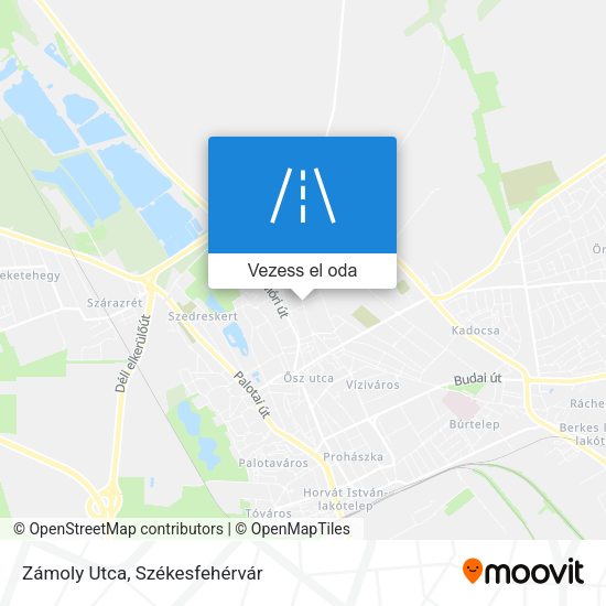 Zámoly Utca térkép
