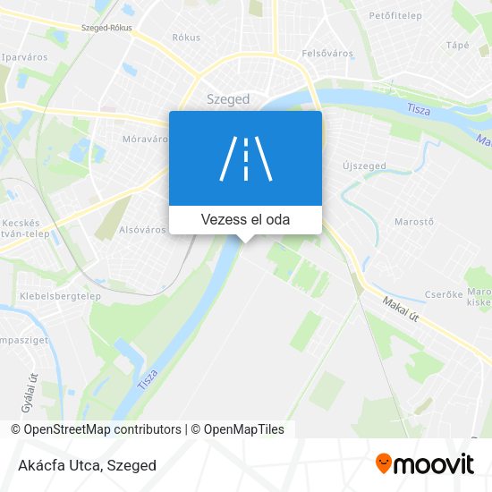 Akácfa Utca térkép