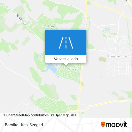 Borsika Utca térkép