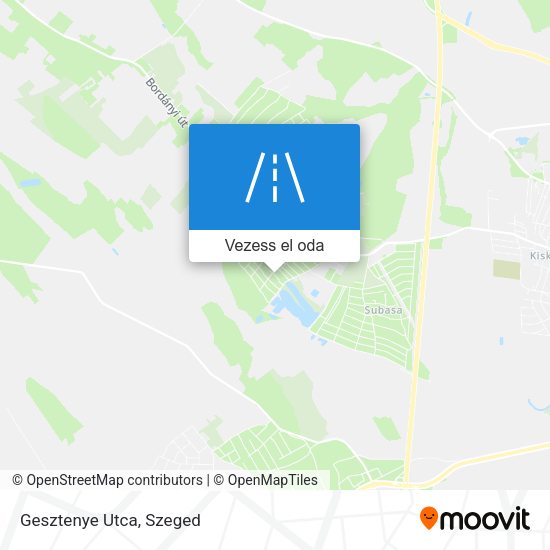 Gesztenye Utca térkép