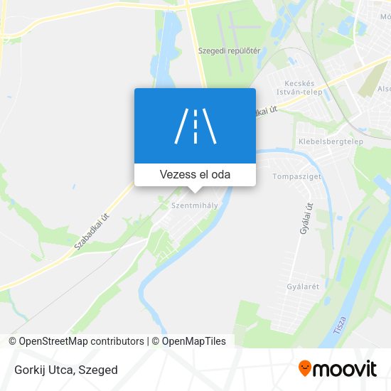 Gorkij Utca térkép