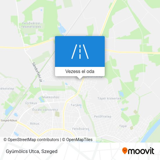 Gyümölcs Utca térkép