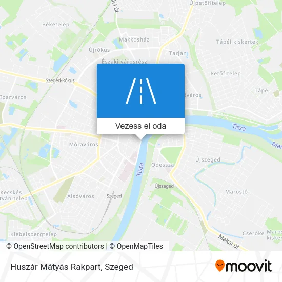 Huszár Mátyás Rakpart térkép