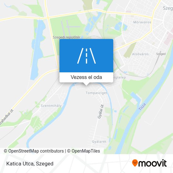 Katica Utca térkép