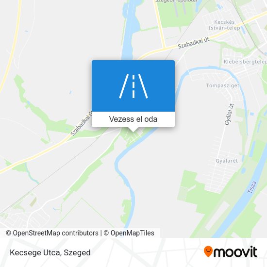 Kecsege Utca térkép