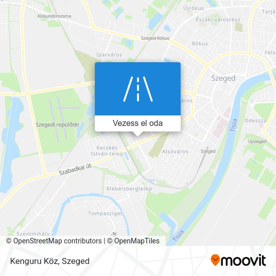Kenguru Köz térkép