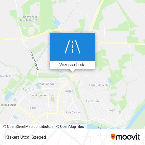 Kiskert Utca térkép