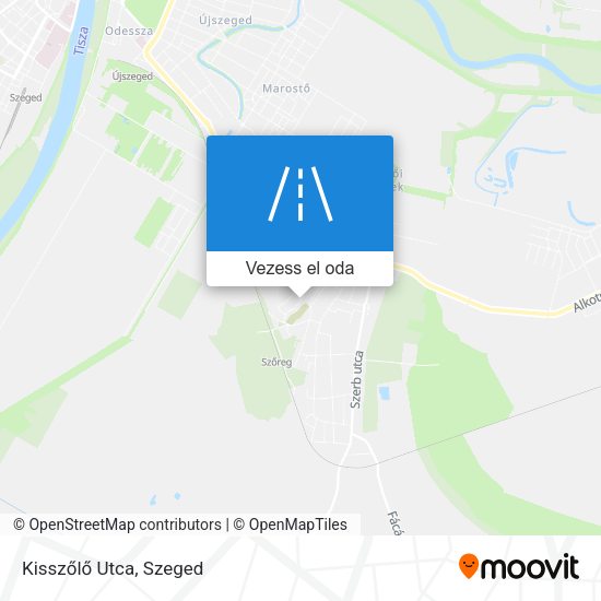 Kisszőlő Utca térkép