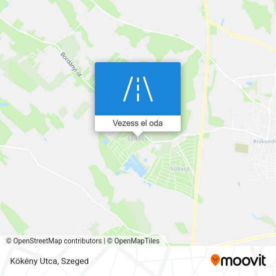 Kökény Utca térkép