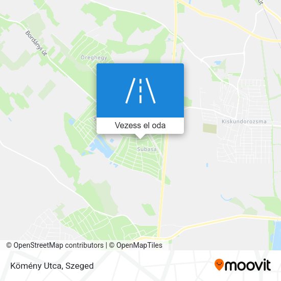 Kömény Utca térkép