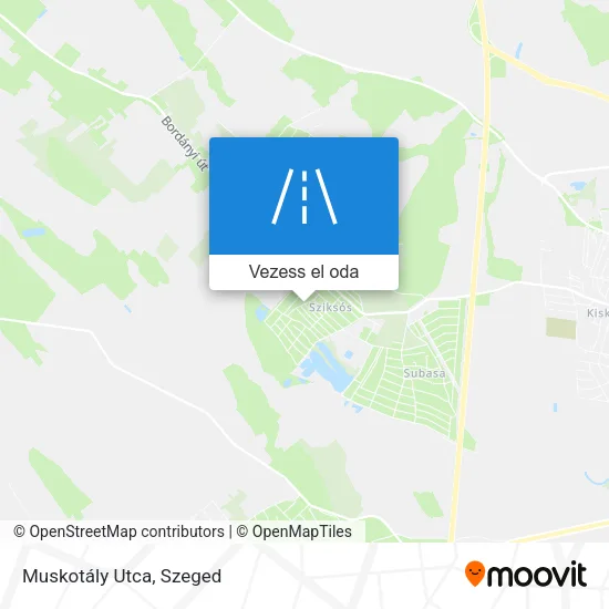 Muskotály Utca térkép