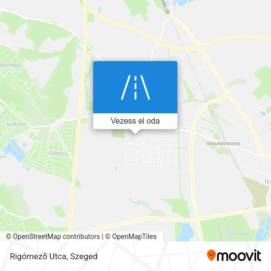 Rigómező Utca térkép