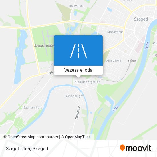 Sziget Utca térkép