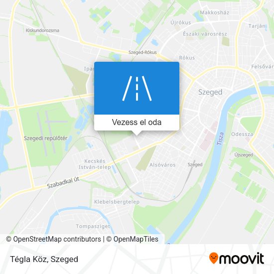 Tégla Köz térkép