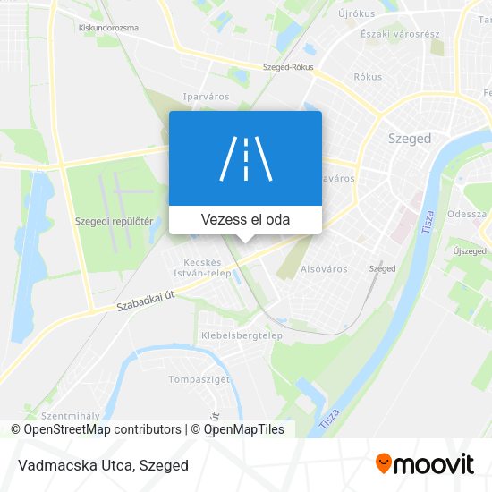Vadmacska Utca térkép