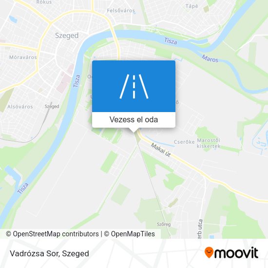 Vadrózsa Sor térkép