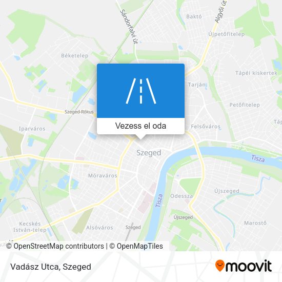 Vadász Utca térkép