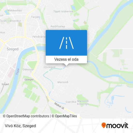 Vívó Köz térkép