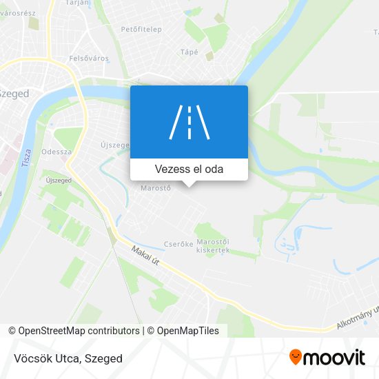 Vöcsök Utca térkép