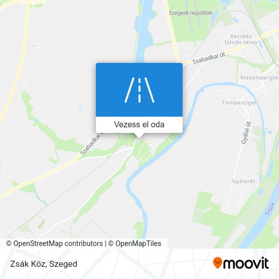 Zsák Köz térkép