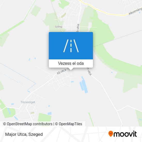 Major Utca térkép