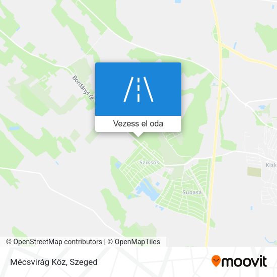 Mécsvirág Köz térkép