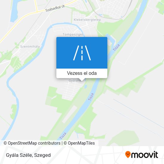 Gyála Széle térkép