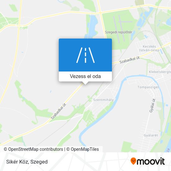 Sikér Köz térkép