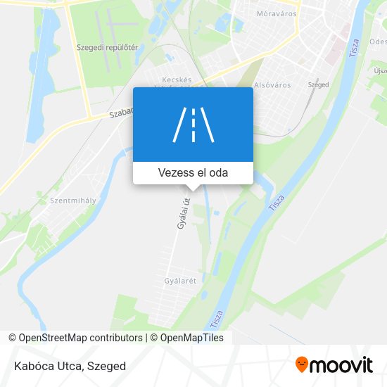 Kabóca Utca térkép