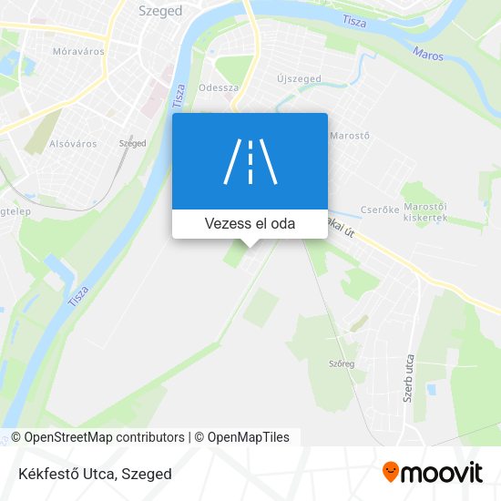 Kékfestő Utca térkép