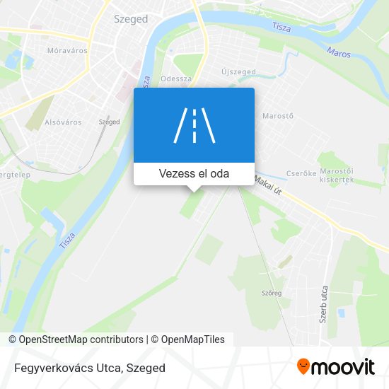 Fegyverkovács Utca térkép
