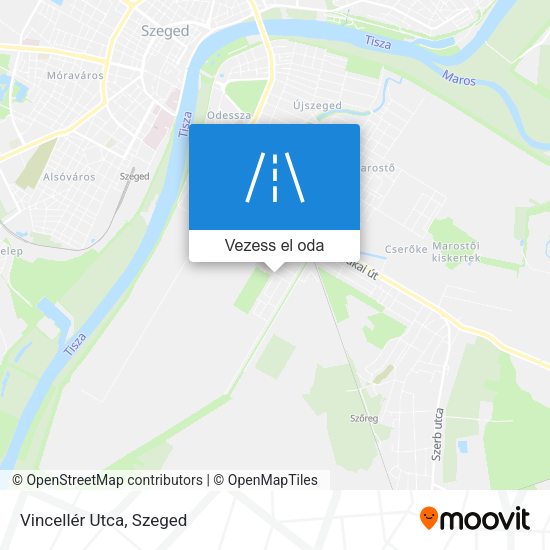 Vincellér Utca térkép