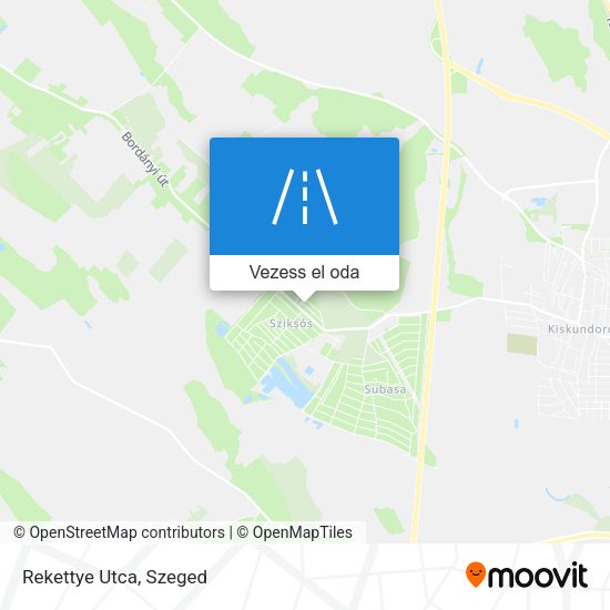 Rekettye Utca térkép